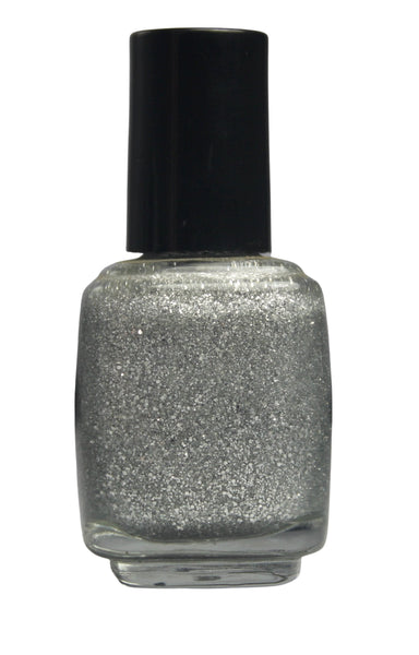 Silver Sparkle Glitter Nail Polish