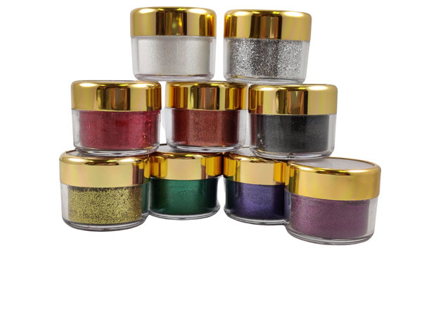 Fine Glitter Powder - for gel nail polish, gel and acrylic nail powder