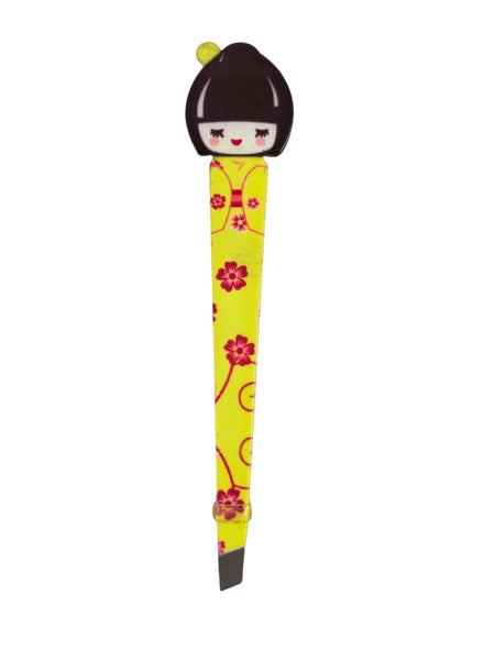 Japanese Geisha Kokeshi Doll Facial Hair Plucking Tweezer