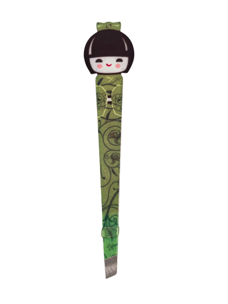 Japanese Geisha Kokeshi Doll Facial Hair Plucking Tweezer
