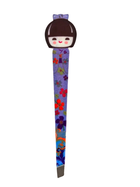 Japanese Geisha Kokeshi Doll Facial Hair Plucking Tweezer