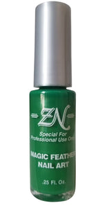 Magic Feather Nail Art - Green - Tru-Form Nails & Cosmetics 
