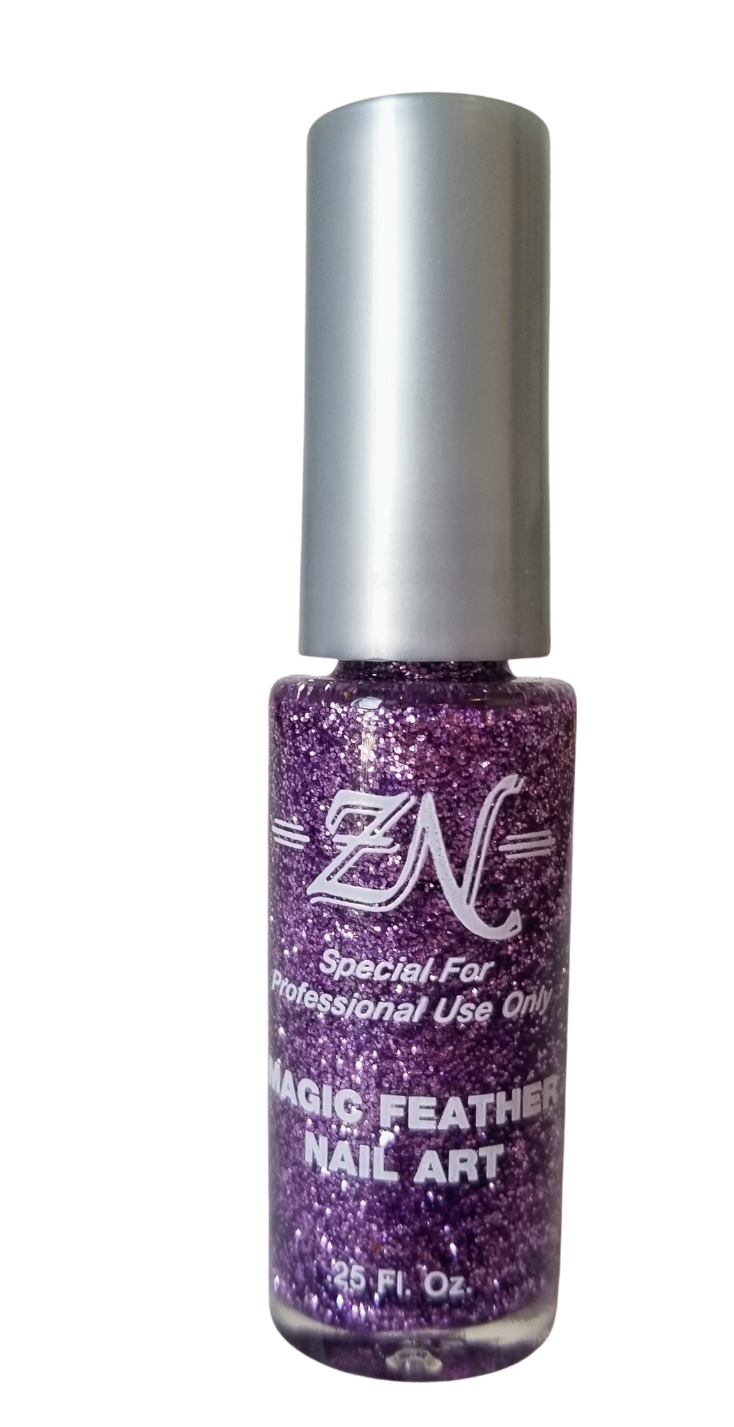 Magic Feather Nail Art - Purple Glitter - Tru-Form Nails & Cosmetics 