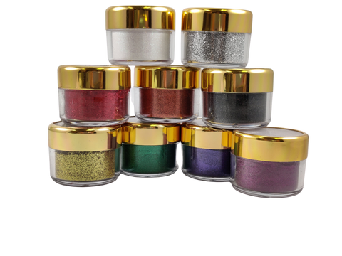 Fine Glitter Powder - for gel nail polish, gel and acrylic nail powder 