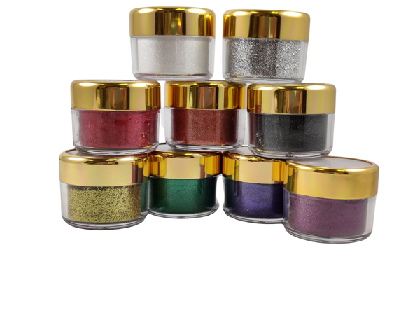 Fine Glitter Powder - for gel nail polish, gel and acrylic nail powder 