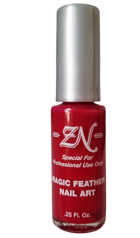 Magic Feather Nail Art - Red - Tru-Form Nails & Cosmetics 